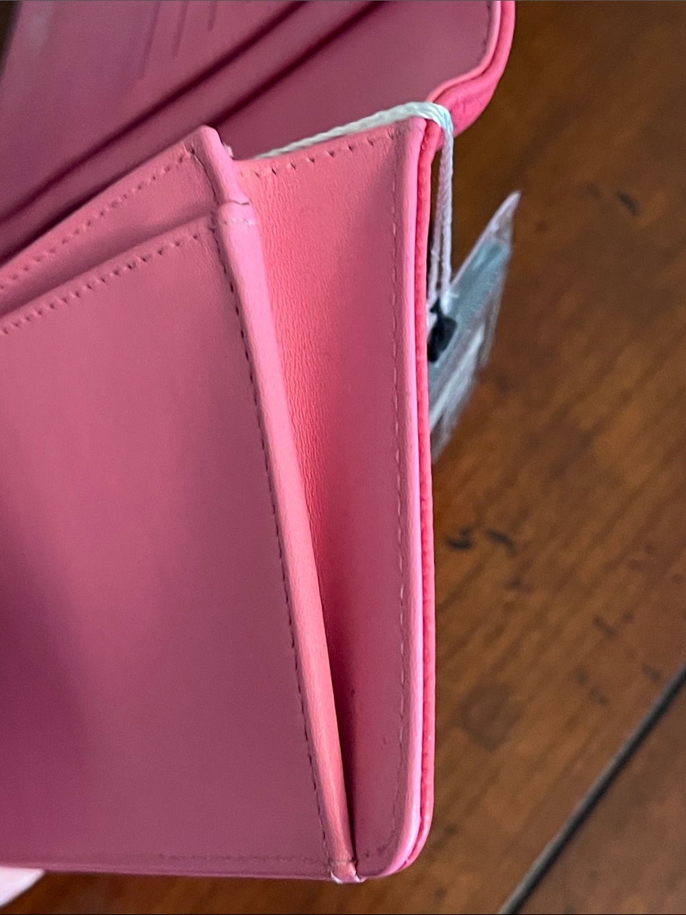 EUC CHANEL COCO BUTTON (CC) LONG BIFOLD WALLET GRAINED CALFSKIN PINK LEATHER - Picture 15 of 17